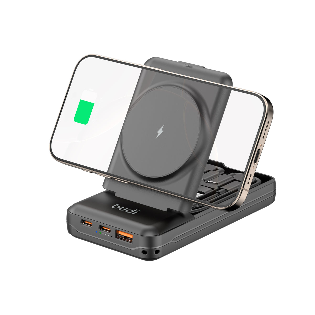 Budi Power Bank, 20W, 10000 mAh, Black (PB515QB)