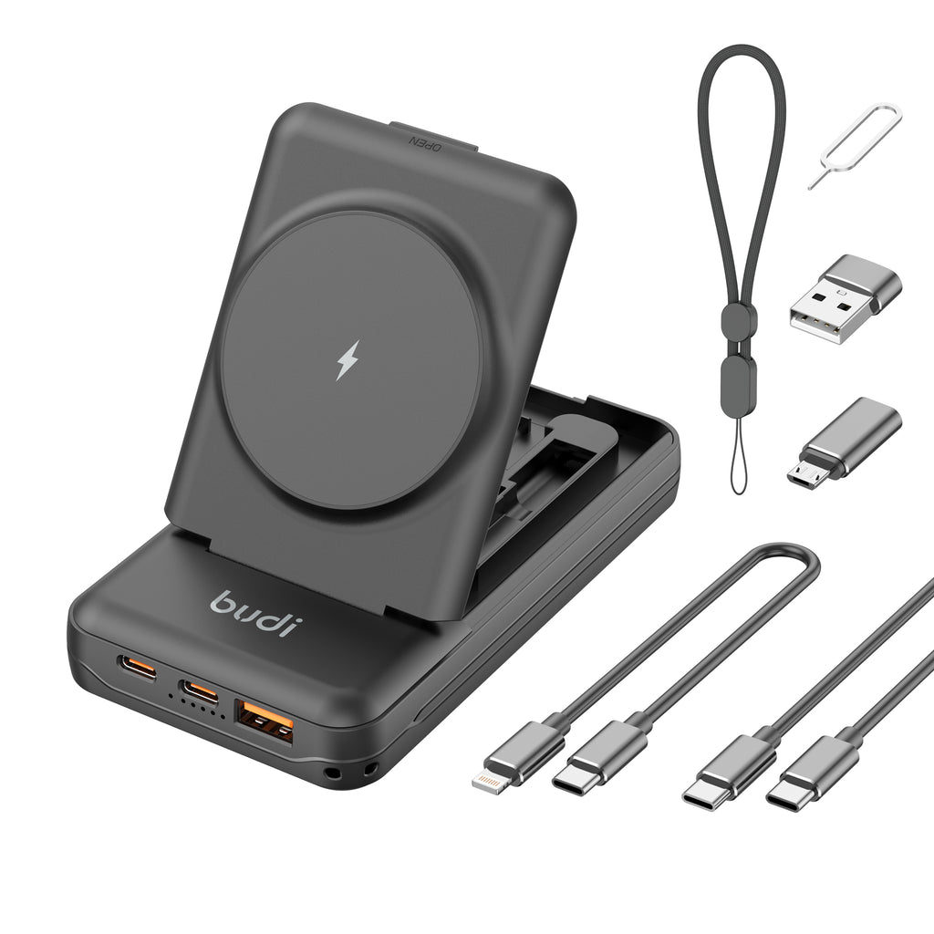 Budi Power Bank, 20W, 10000 mAh, Black (PB515QB)