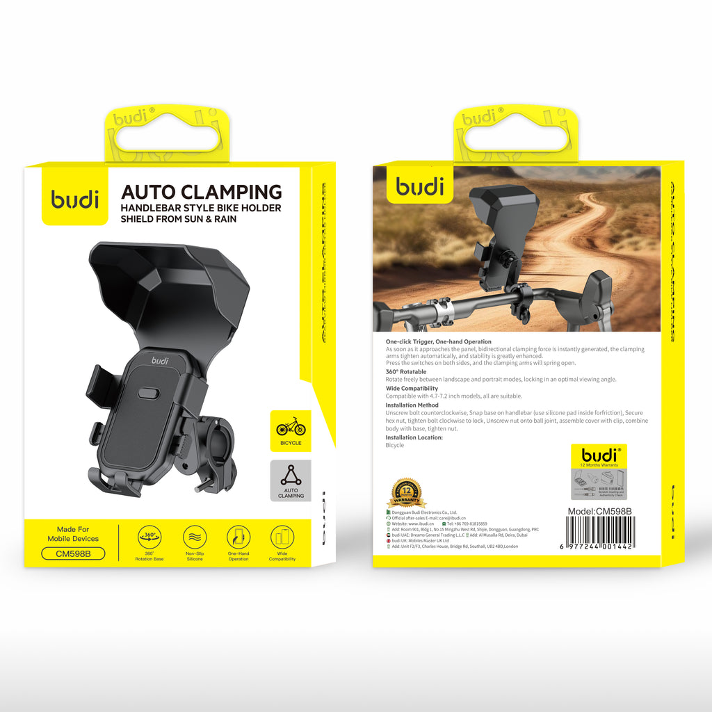 Budi Car Mount, Black (CM598B)