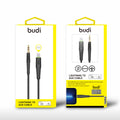 Budi DC150LXA12B — Kabel Lightning naar 3,5 mm, 1.2 m