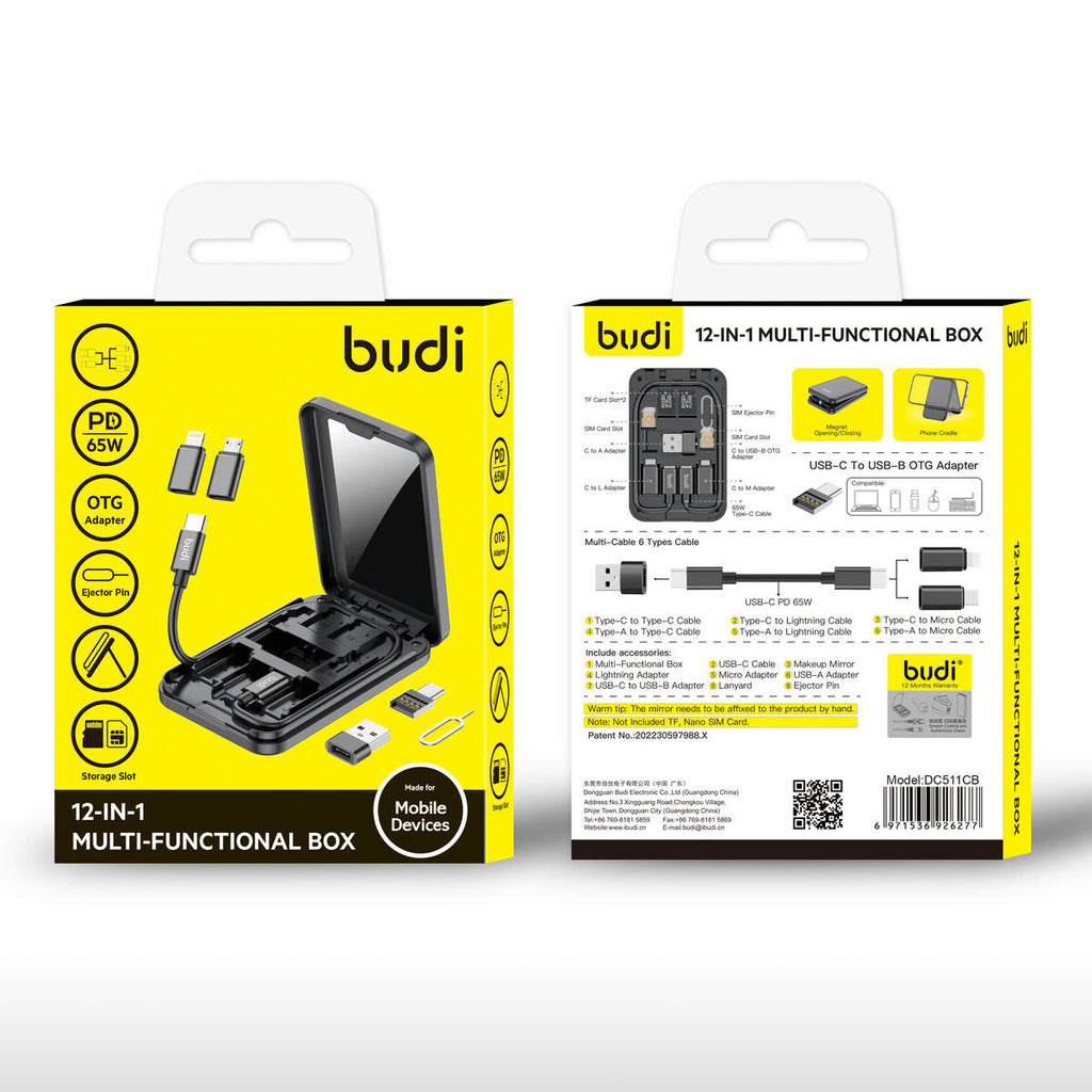 Budi DC511CB — Multifunctionele accessoire zwart