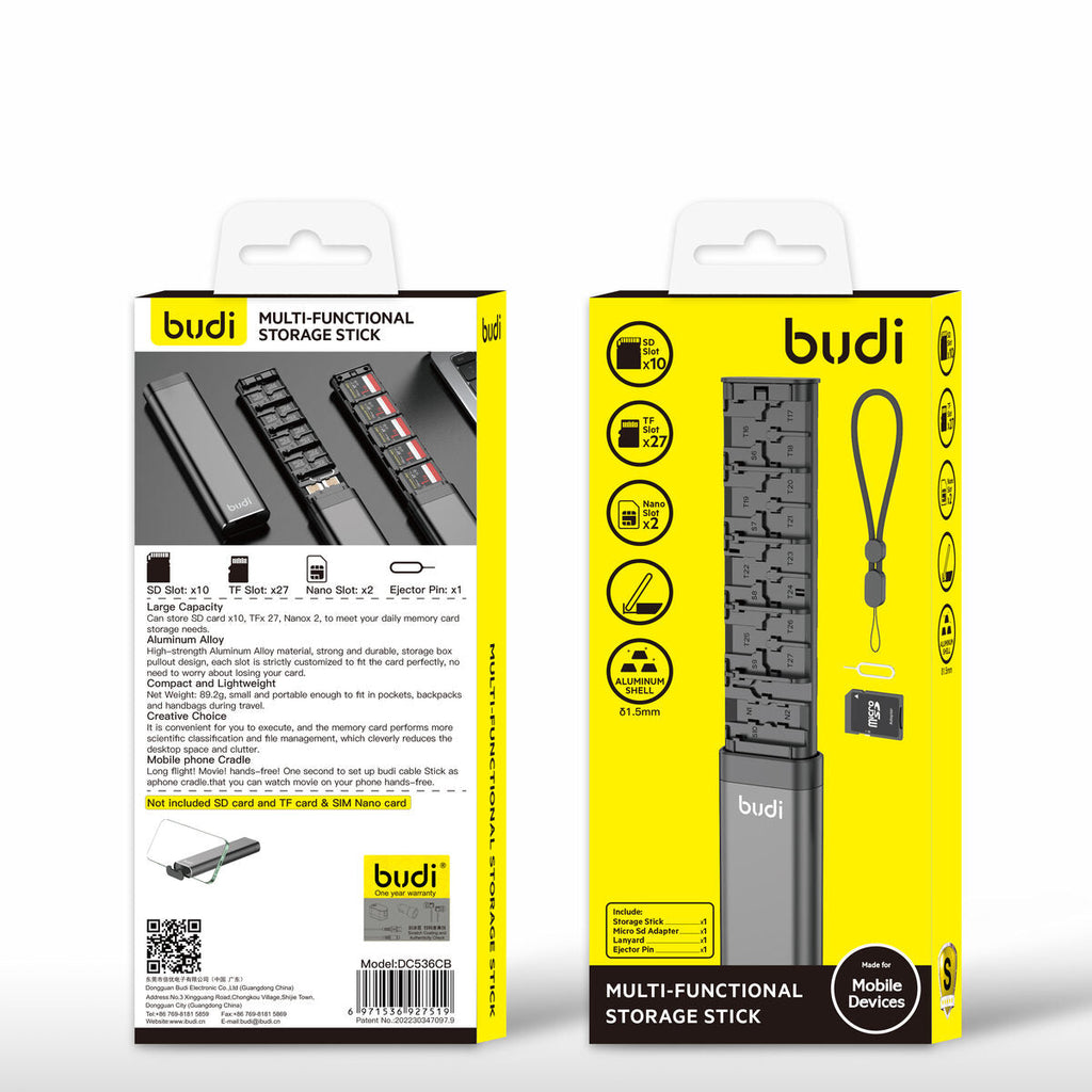 Budi DC536CB — Multifunctionele accessoire zwart