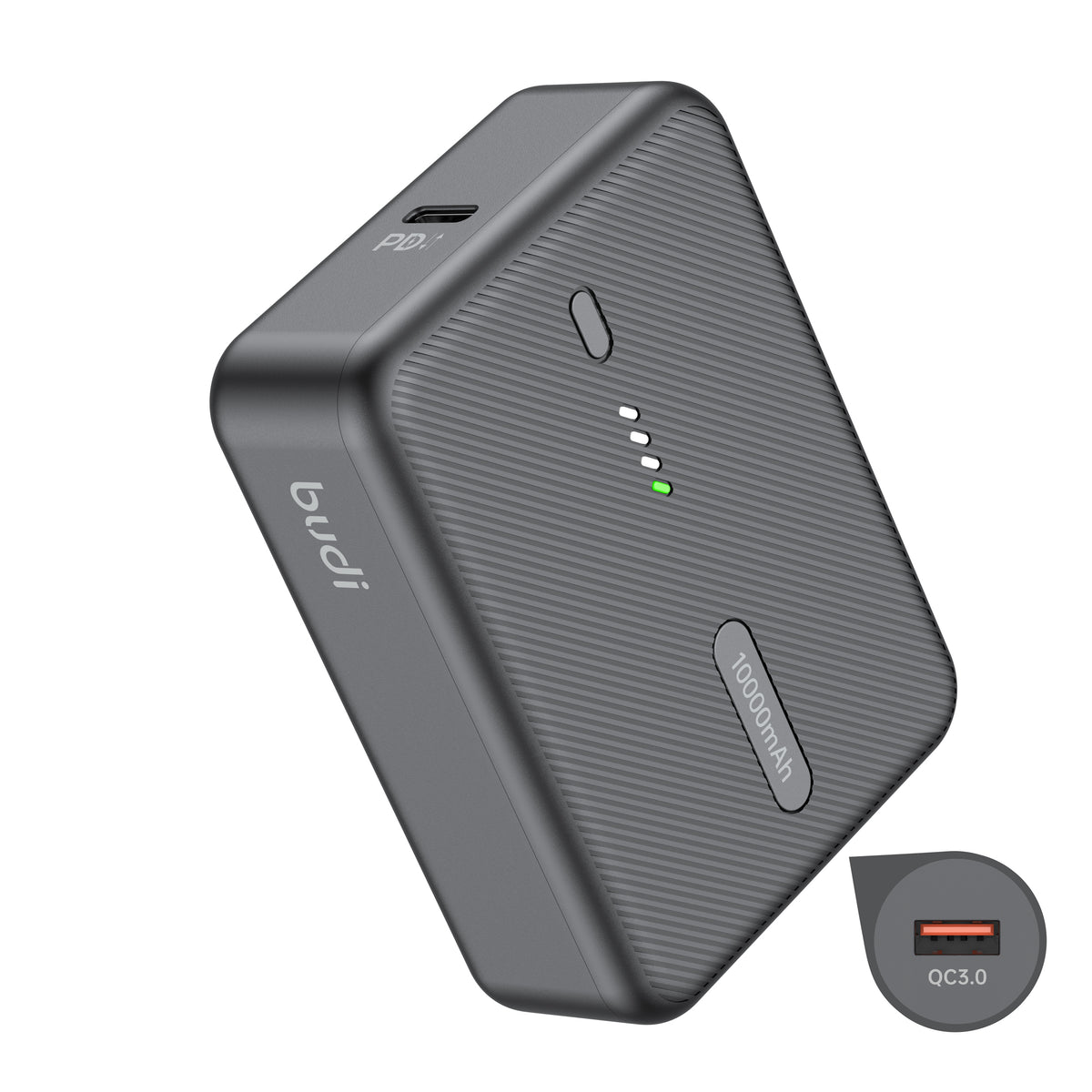 Budi Power Bank, 22.5W, 10000 mAh, Black (PB097B)