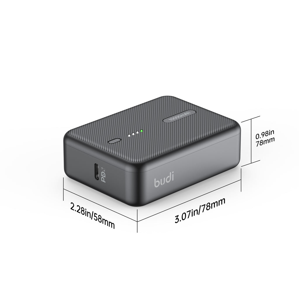 Budi Power Bank, 22.5W, 10000 mAh, Black (PB097B)