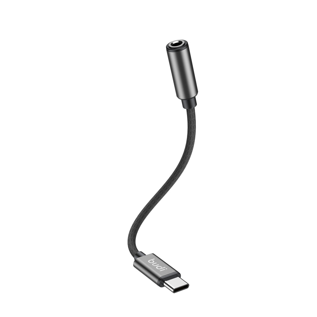 Budi USB-C to 3.5mm Audio Adapter, 0.11m, Black (DC105B)