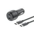 Budi USB-C to USB-C Car Charger, 40W, 1.2m (CC108RTTB)
