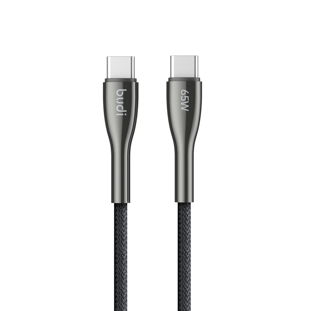 Budi USB-C to USB-C Charging Cable, 65W, 1.2m (DC129TT12B)
