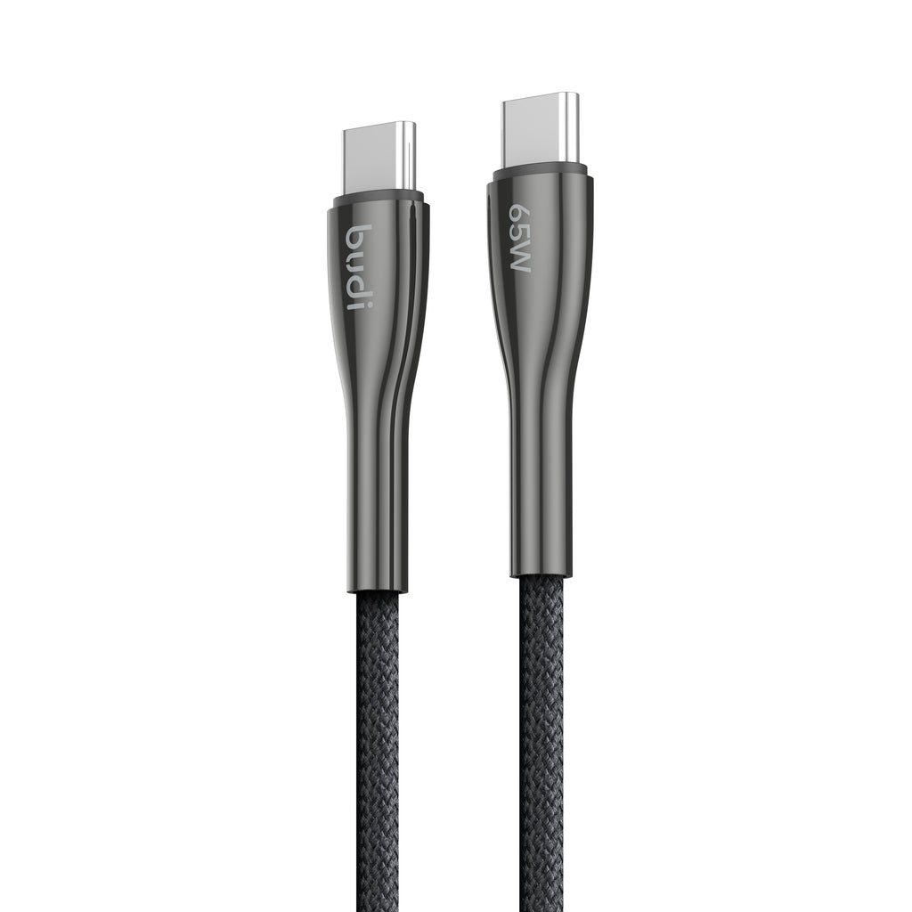 Budi USB-C to USB-C Charging Cable, 65W, 1.2m (DC129TT12B)
