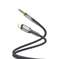 Budi Lightning to 3.5mm Audio Adapter, 1.2m, Black (DC131LX12A)