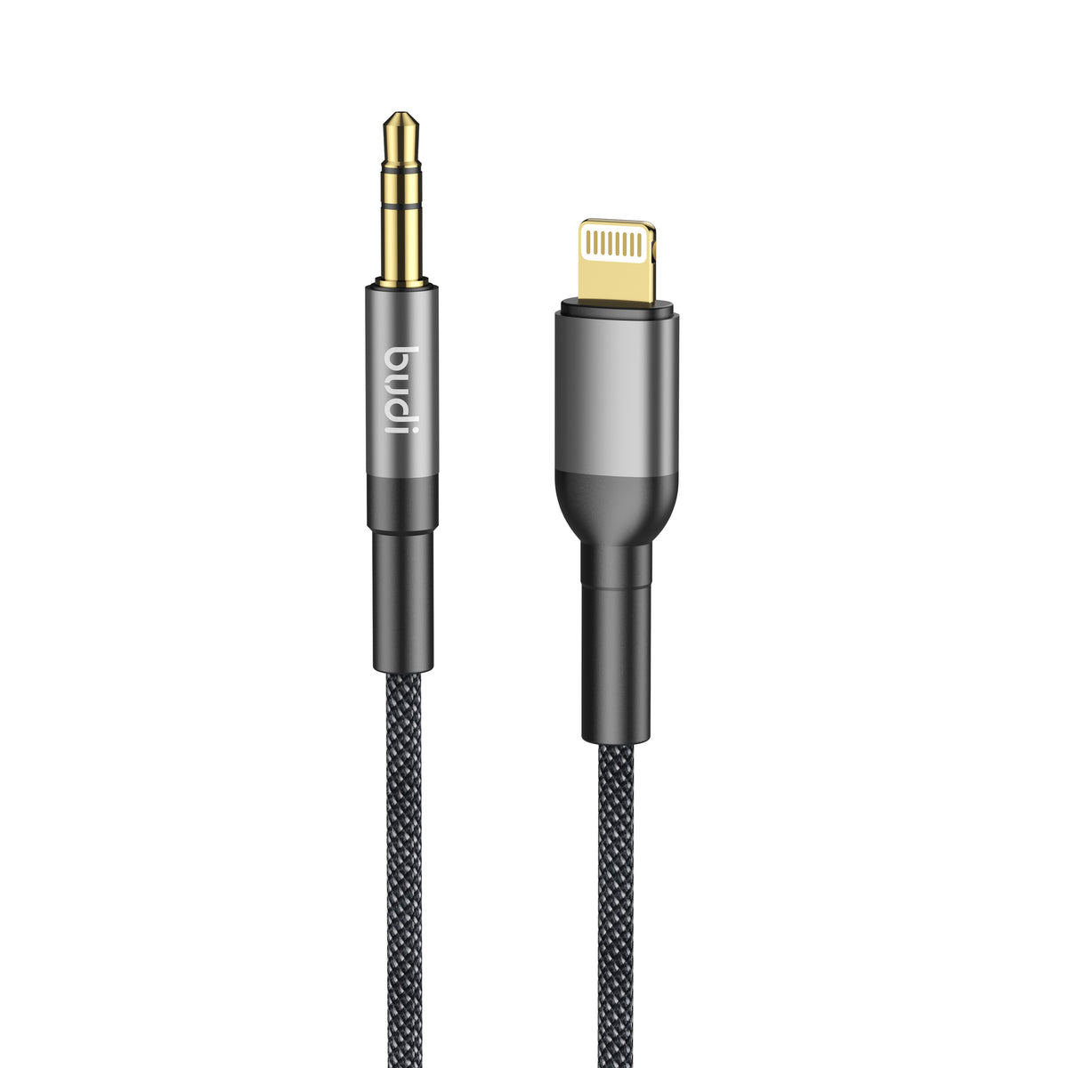 Budi Lightning to 3.5mm Audio Adapter, 1.2m, Black (DC131LX12A)