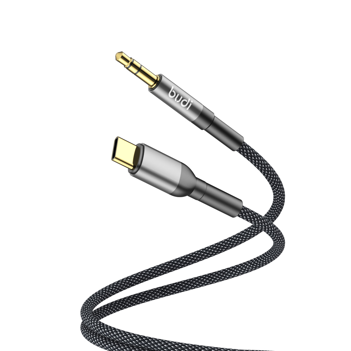 Budi USB-C to 3.5mm Audio Adapter, 1.2m, Black (DC131TX12A)