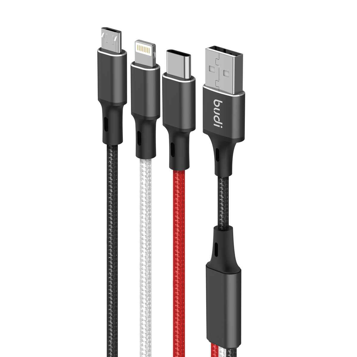 Budi 3-in-1 Charging Cable, 1m (DC203A2)
