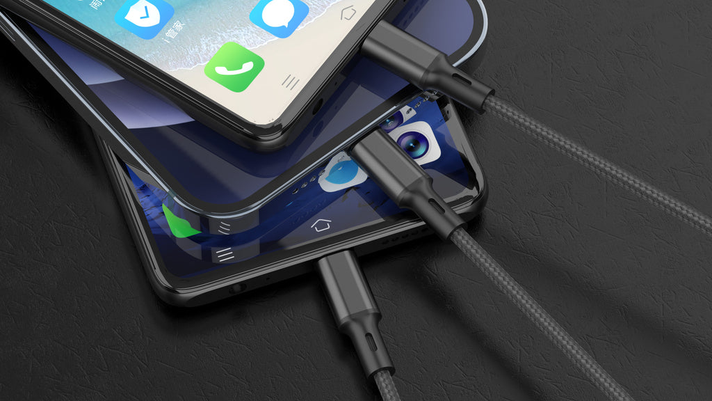 Budi 3-in-1 Charging Cable, 1m, Black (DC203A8B)