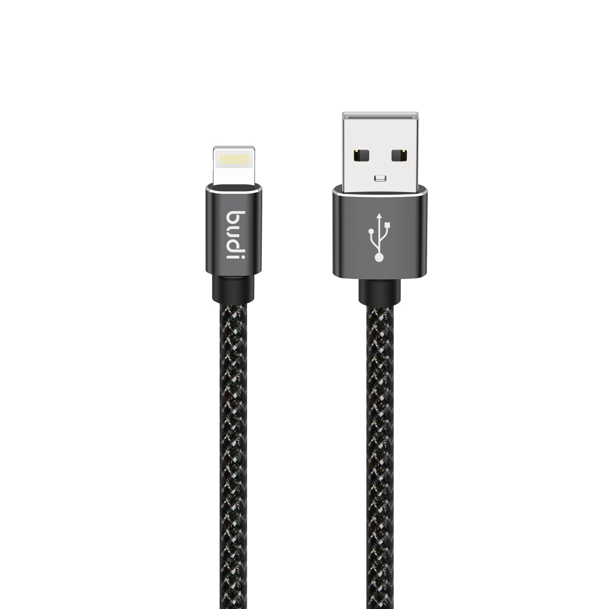 Budi USB-A to Lightning Charging Cable, 2m, Black (DC206L20B)
