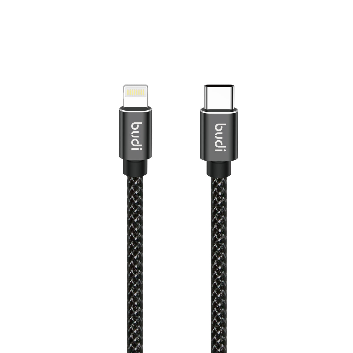 Budi USB-C to Lightning Charging Cable, 27W, 2m, Black (DC206TL20B)