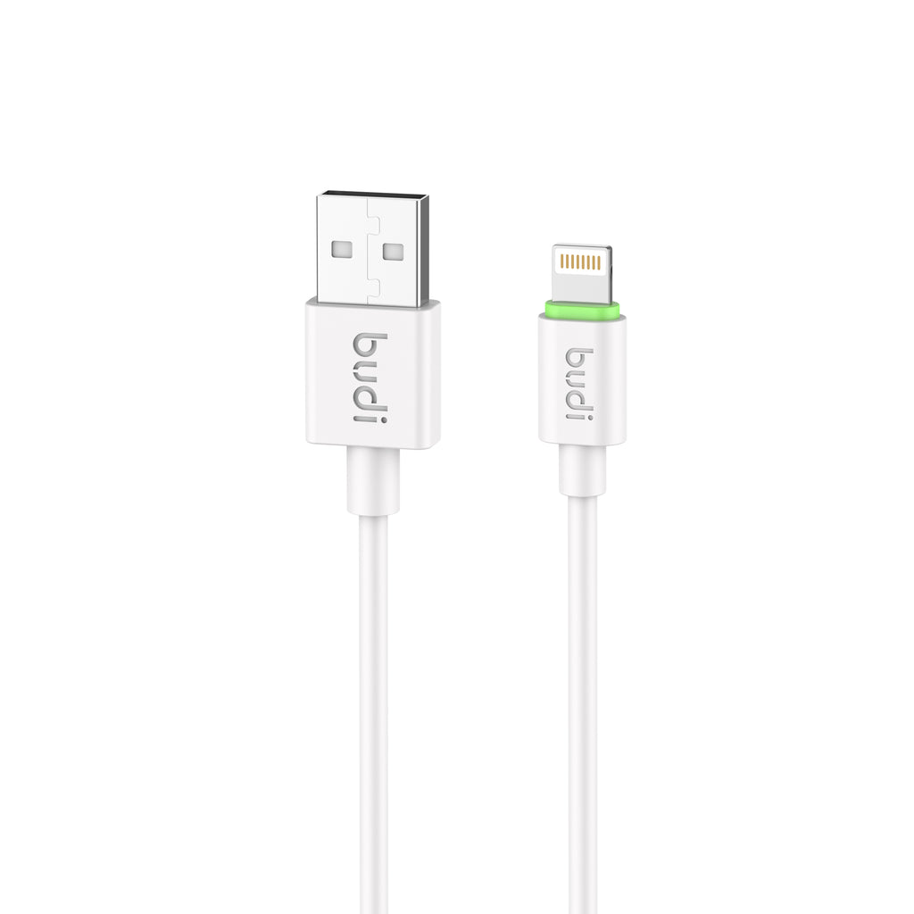 Budi USB-A to Lightning Charging Cable, 1m, White (DC218L10W)