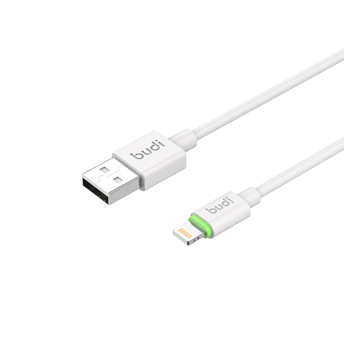Budi USB-A to Lightning Charging Cable, 1m, White (DC218L10W)