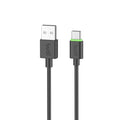 Budi USB-A to USB-C Charging Cable, 1m, Black (DC218T10B)