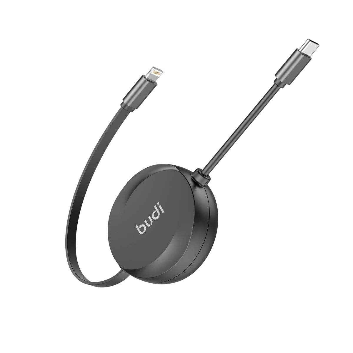 Budi USB-C to Lightning Charging Cable, 27W, 1m, Black (DC257TL10B)