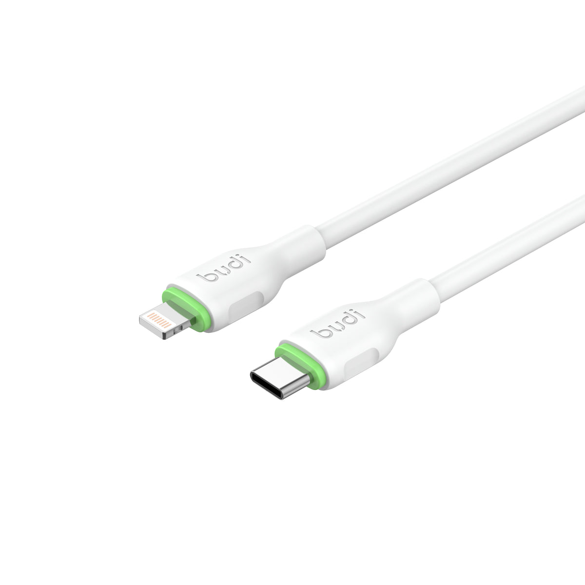 Budi USB-C to Lightning Charging Cable, 27W, 2.1m, White (DC261TL21W)