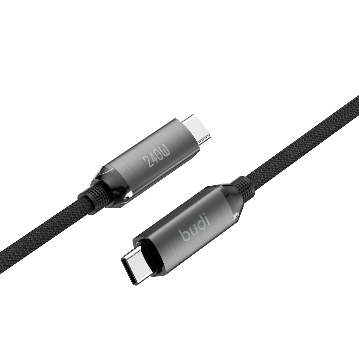Budi USB-C to USB-C Charging Cable, 240W, 1.8m, Black (DC267TT18B)