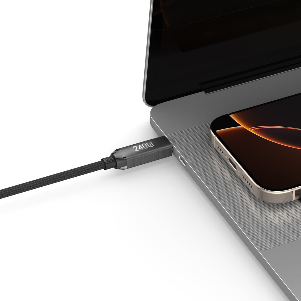 Budi USB-C to USB-C Charging Cable, 240W, 1.8m, Black (DC267TT18B)