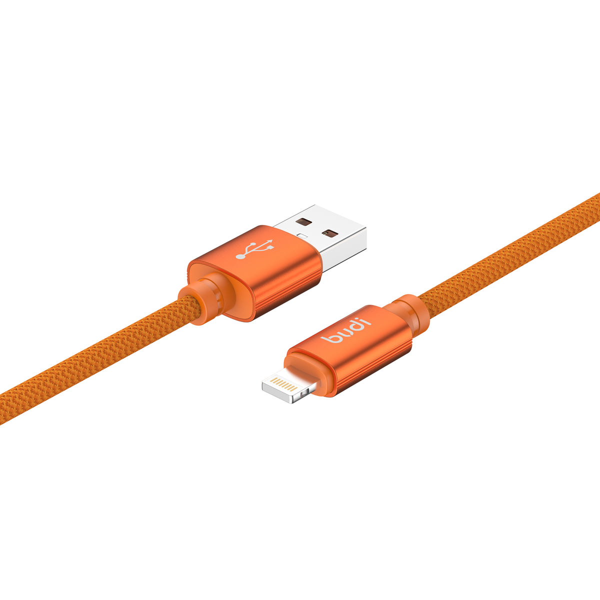 Budi USB-A to Lightning Charging Cable, 1.5m, Orange (DC271L15C)