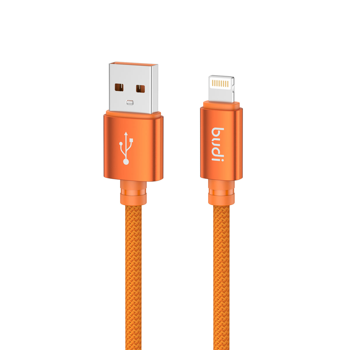 Budi USB-A to Lightning Charging Cable, 1.5m, Orange (DC271L15C)