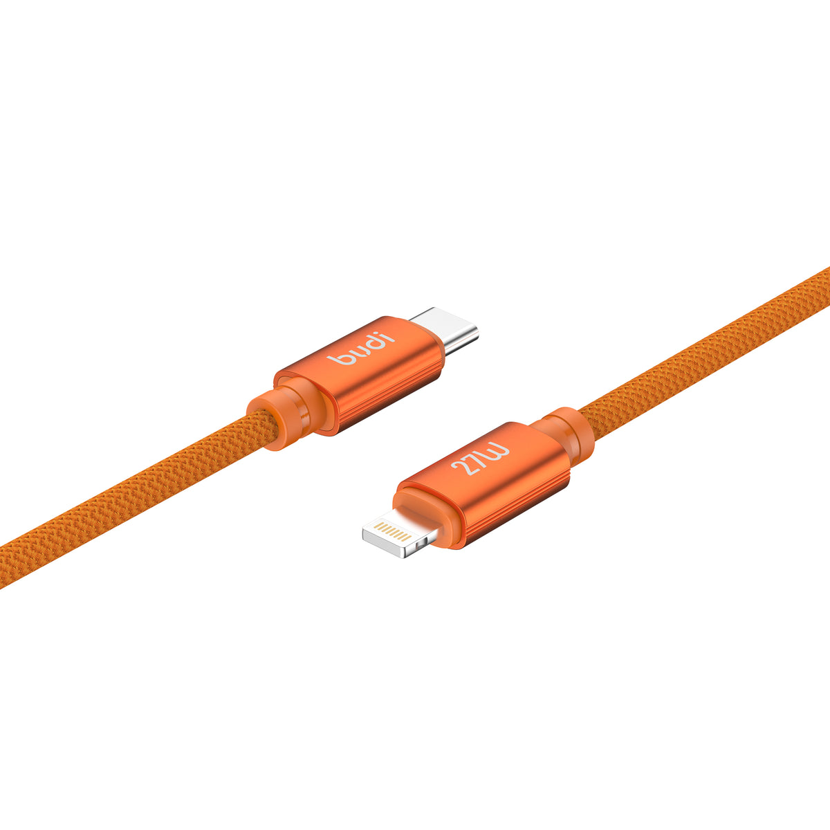 Budi USB-C to Lightning Charging Cable, 27W, 1.5m, Orange (DC271TL15C)