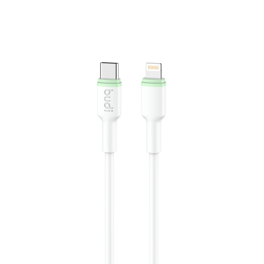 Budi USB-C to Lightning Charging Cable, 27W, 1m, White (DC277TL10WS)