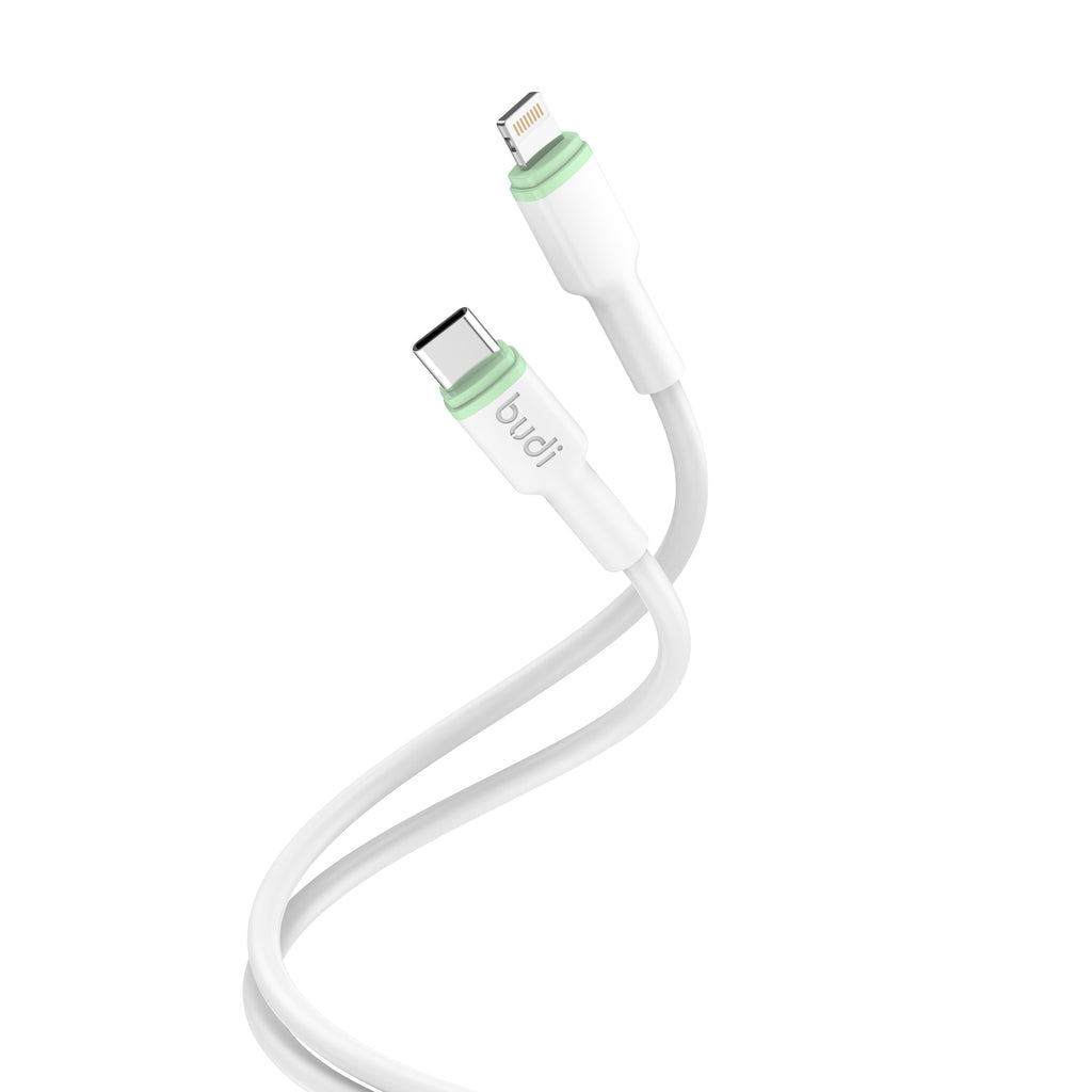 Budi USB-C to Lightning Charging Cable, 27W, 1m, White (DC277TL10WS)