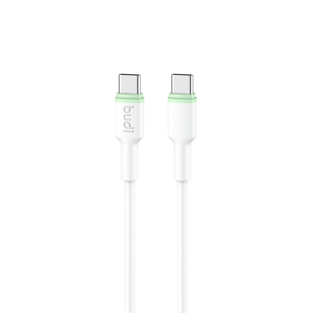 Budi USB-C to USB-C Charging Cable, 65W, 1m, White (DC277TT10WS)