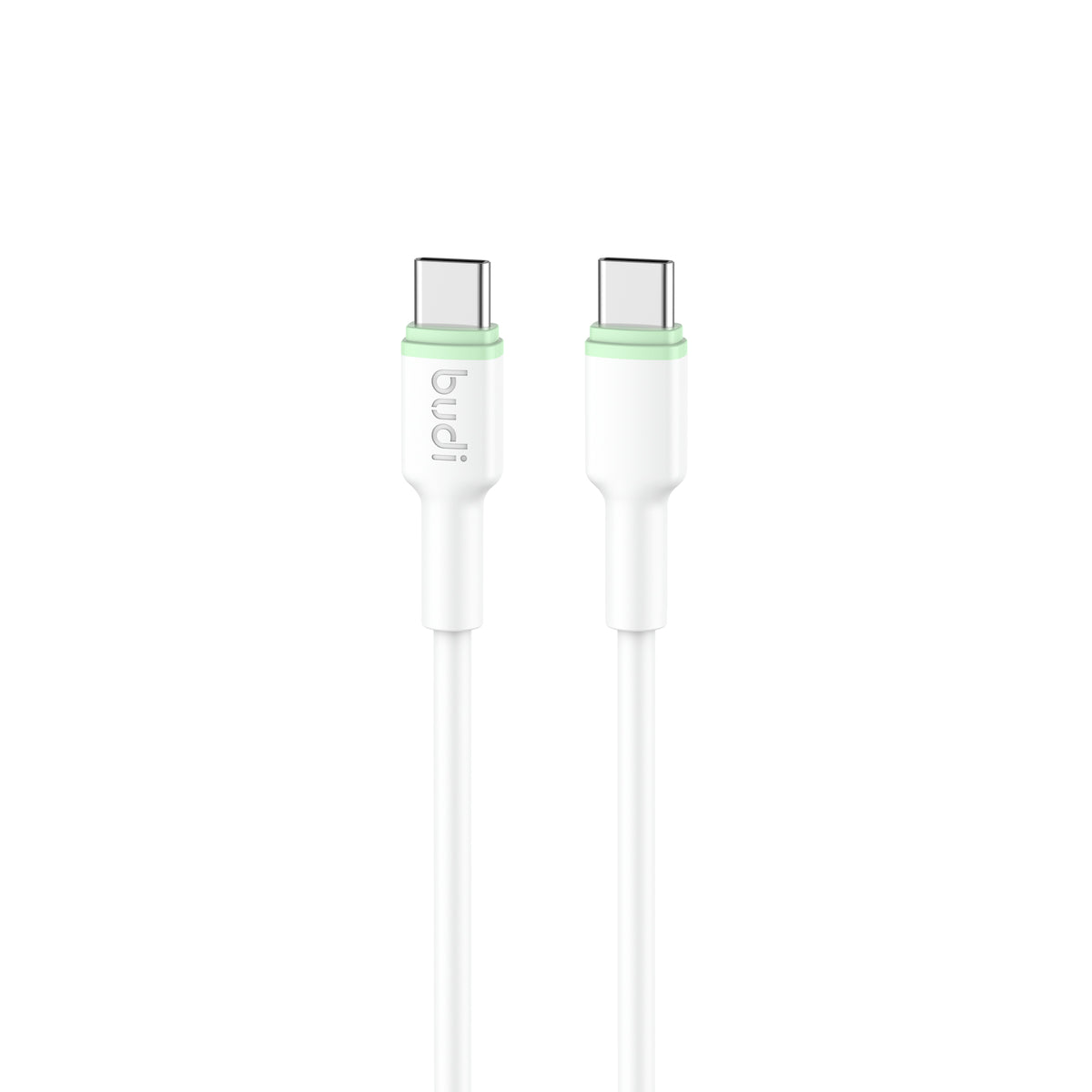 Budi USB-C to USB-C Charging Cable, 65W, 1m, White (DC277TT10WS)