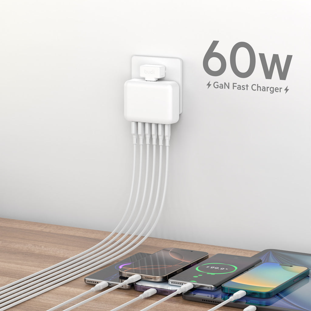 Budi Wall Charger, 60W, 1.5m (AC318EW)