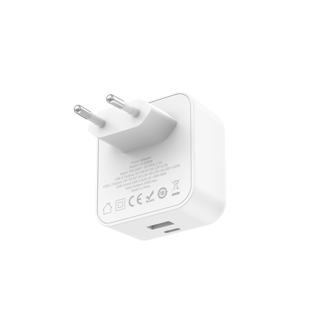 Budi Wall Charger, 65W (AC320EW)