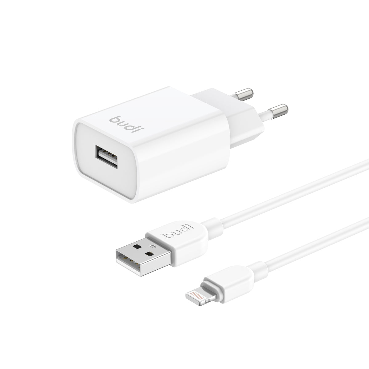 Budi USB-A to Lightning Wall Charger, 12W, 1m (AC356EL10W)