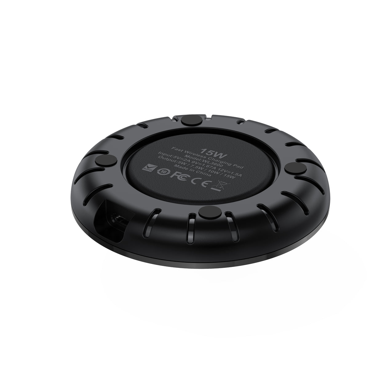 Budi USB-C to USB-C Wireless Charger, 15W, 1.2m (WL3600B)