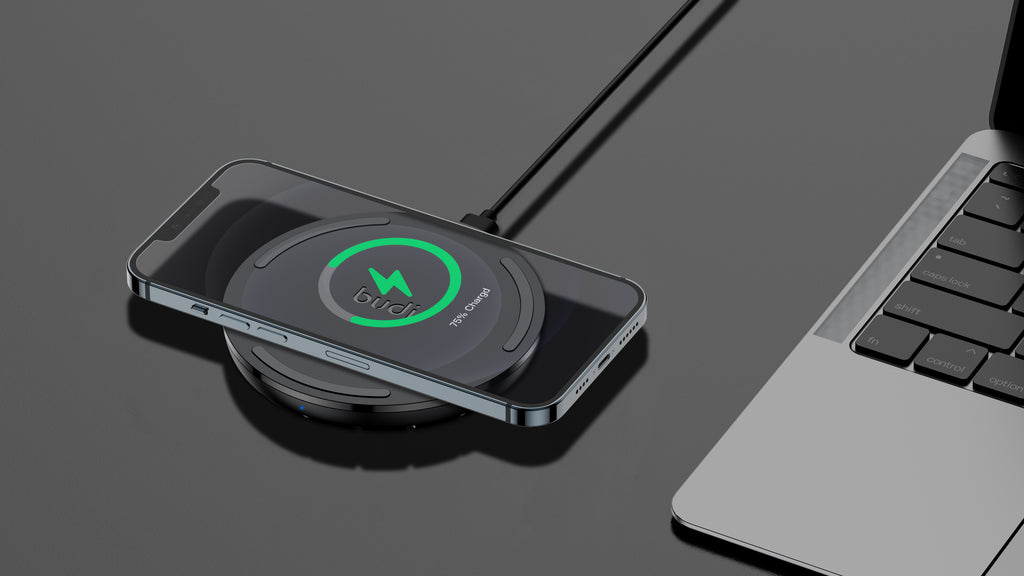 Budi USB-C to USB-C Wireless Charger, 15W, 1.2m (WL3600B)
