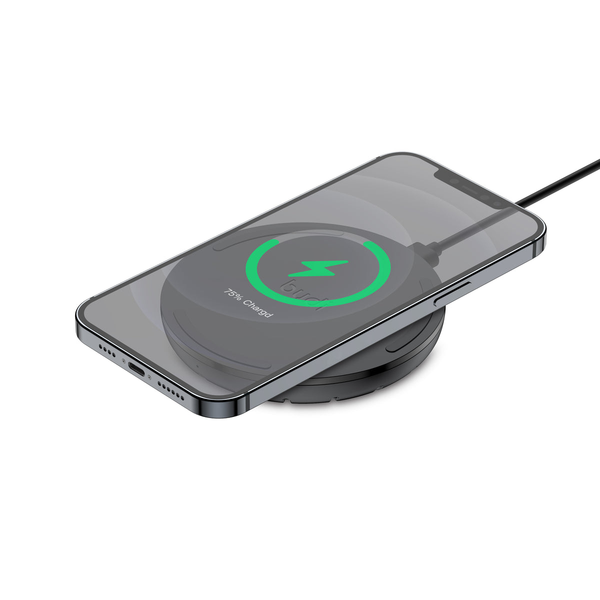 Budi USB-C to USB-C Wireless Charger, 15W, 1.2m (WL3600B)