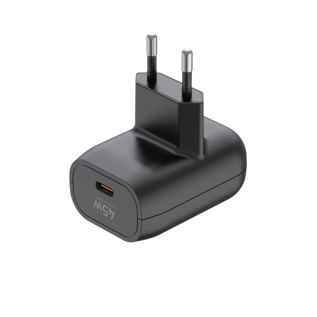 Budi USB-C to USB-C Wall Charger, 45W, 1m, Black (AC370ETTB)