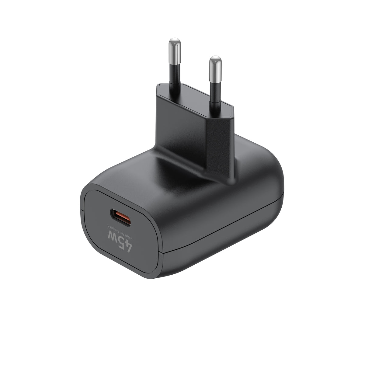 Budi USB-C to USB-C Wall Charger, 45W, 1m, Black (AC370ETTB)