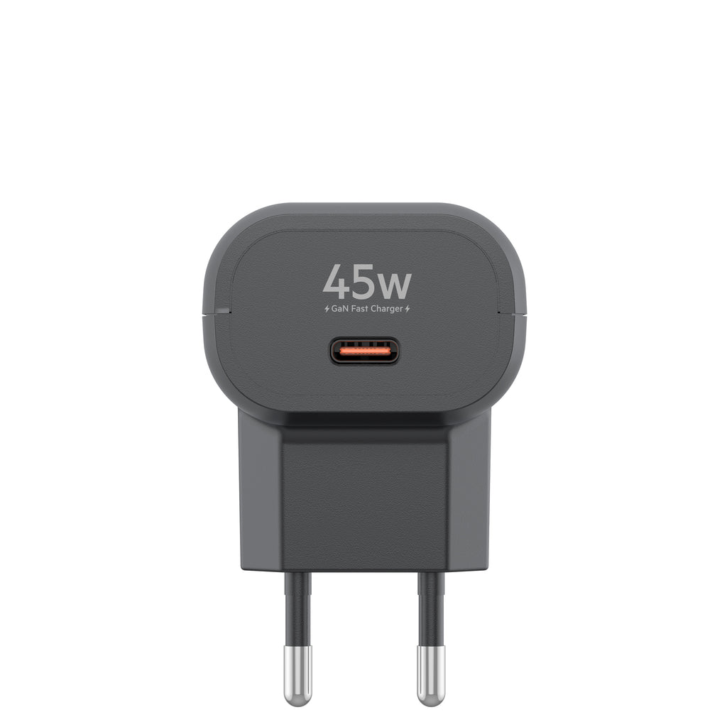 Budi USB-C to USB-C Wall Charger, 45W, 1m, Black (AC370ETTB)