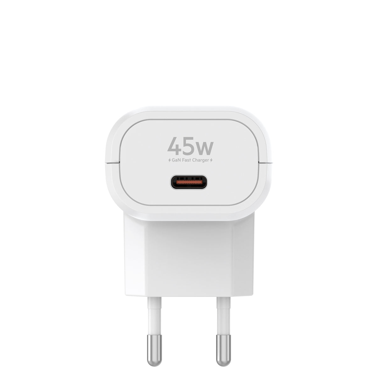Budi USB-C to USB-C Wall Charger, 45W, 1m, White (AC370ETTW)