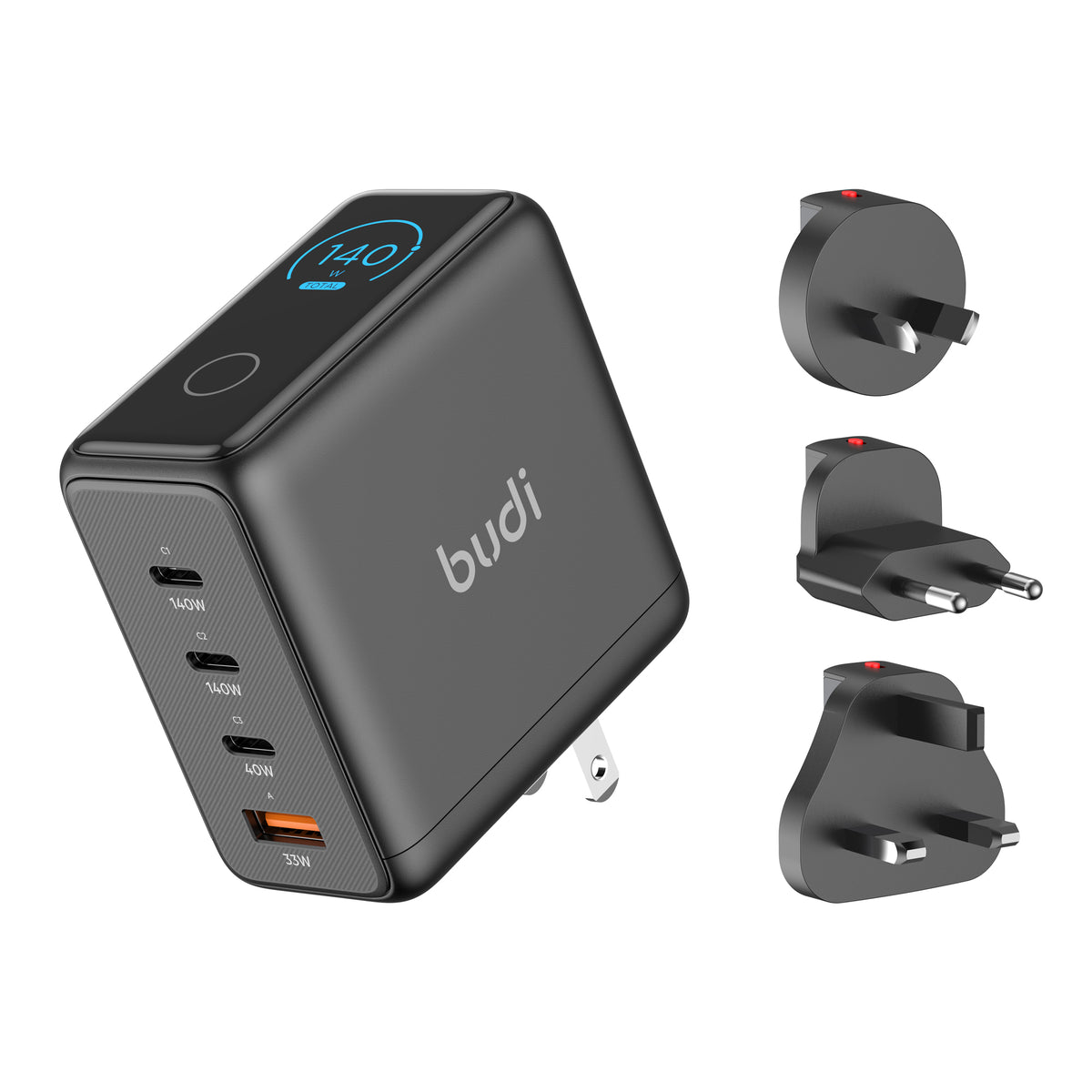 Budi Wall Charger, 140W (AC372B)