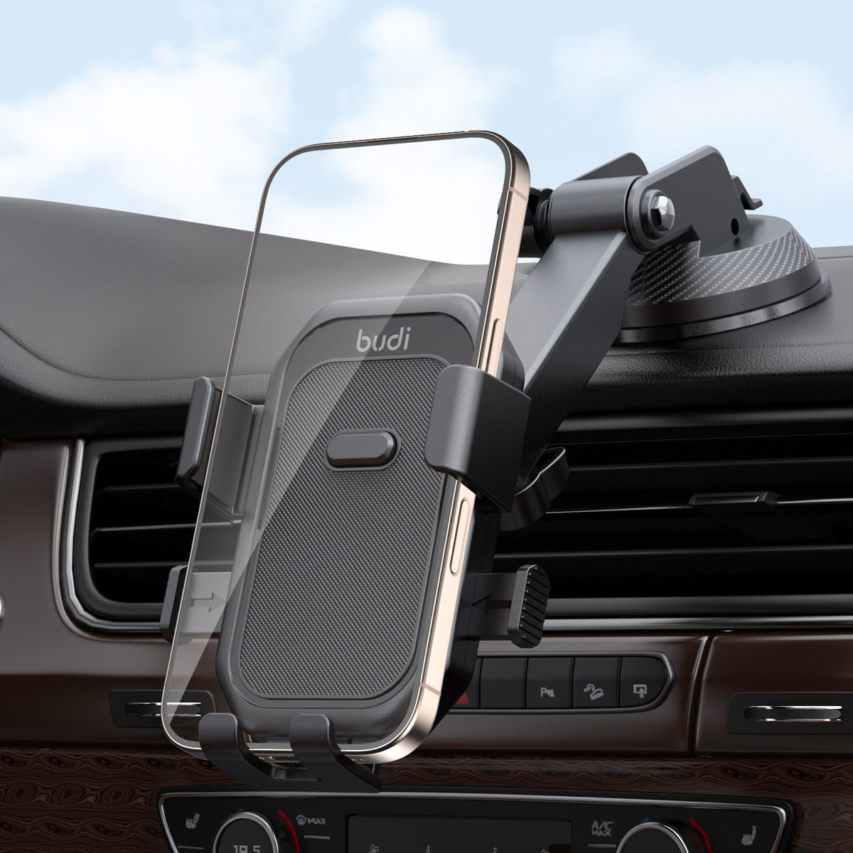 Budi Car Mount, Black (CM502B)