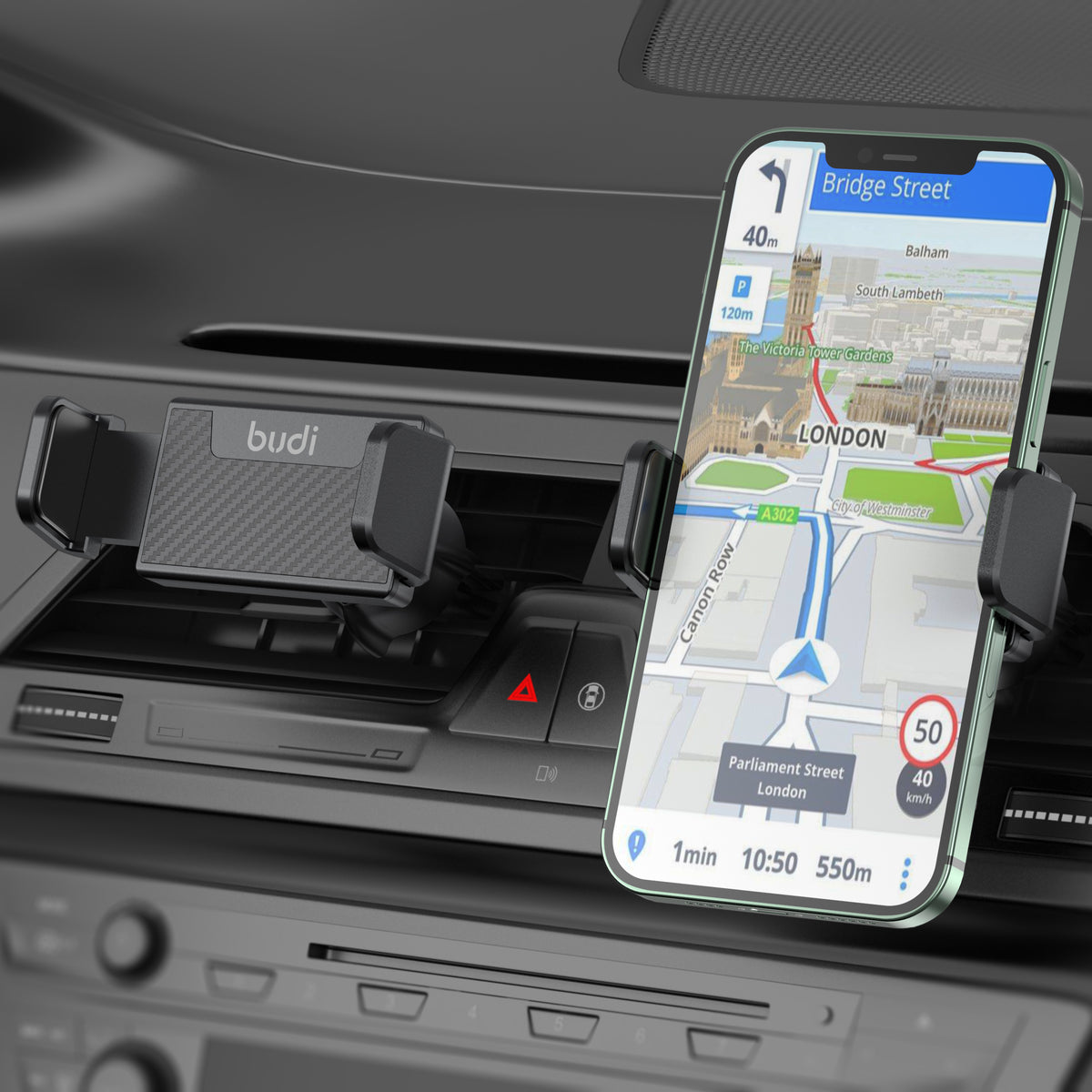 Budi Car Mount, Black (CM539B)