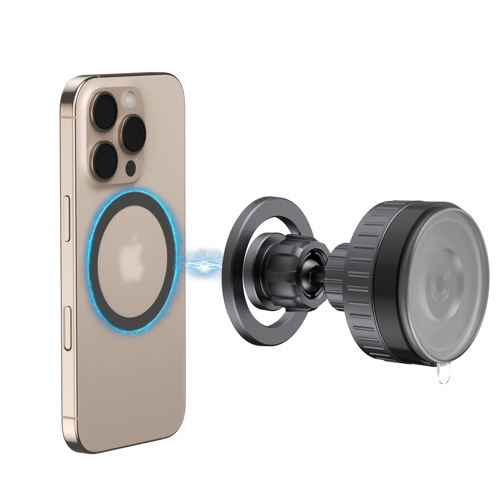 Budi 2-in-1 Car Mount, Black (CM589B)