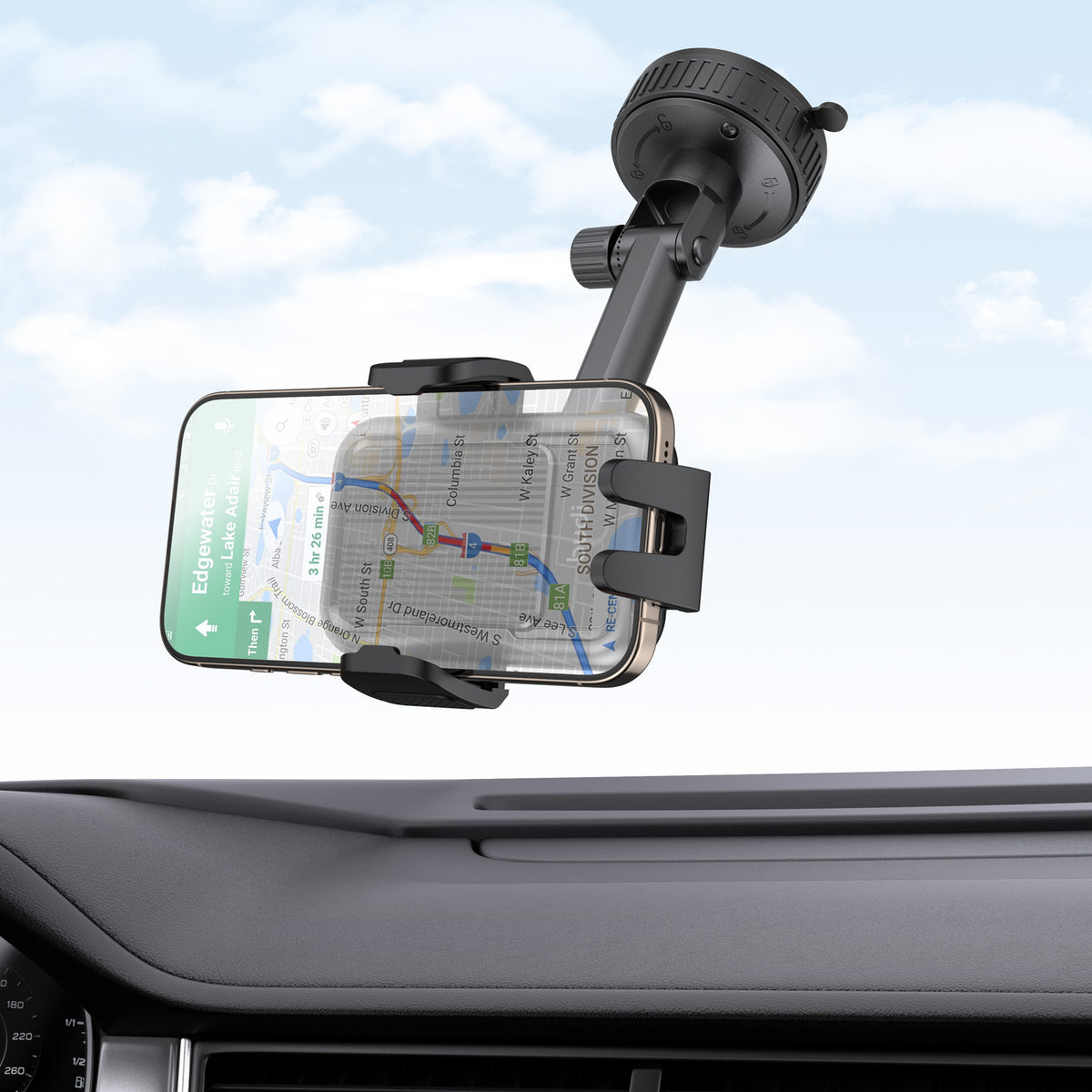 Budi Car Mount, Black (CM590B)