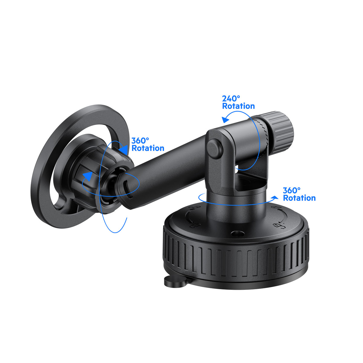 Budi 2-in-1 Car Mount, Black (CM591B)