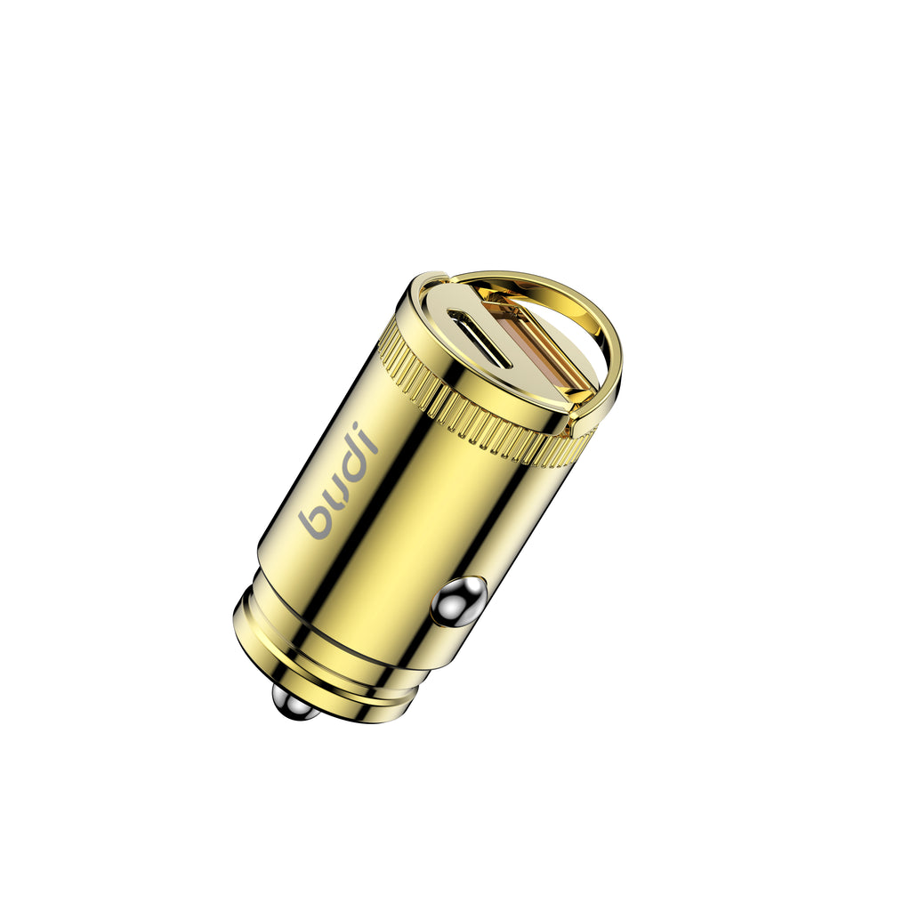 Budi Car Charger, 30W, Gold (CC630G)